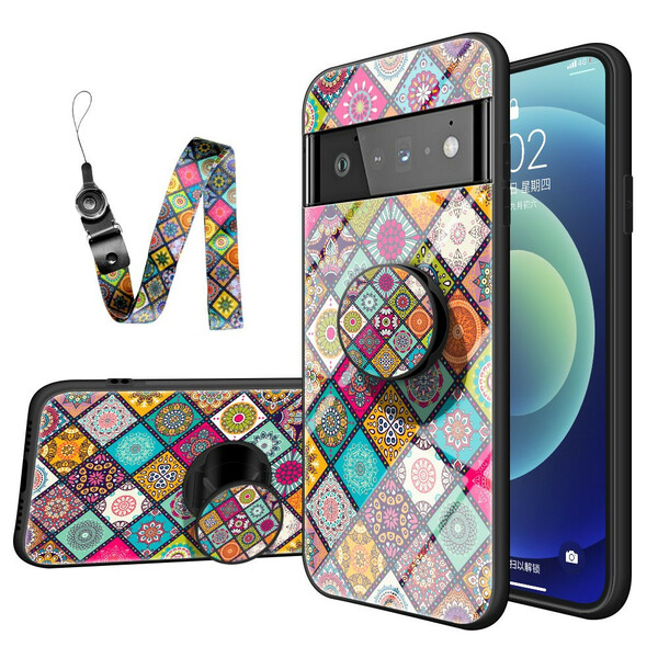 Coque Google Pixel 6 Pro Support Magnétique Patchwork