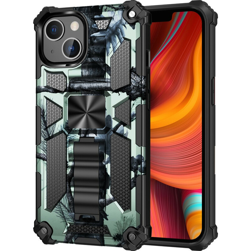 Coque iPhone 13 Pro Camouflage Support Amovible