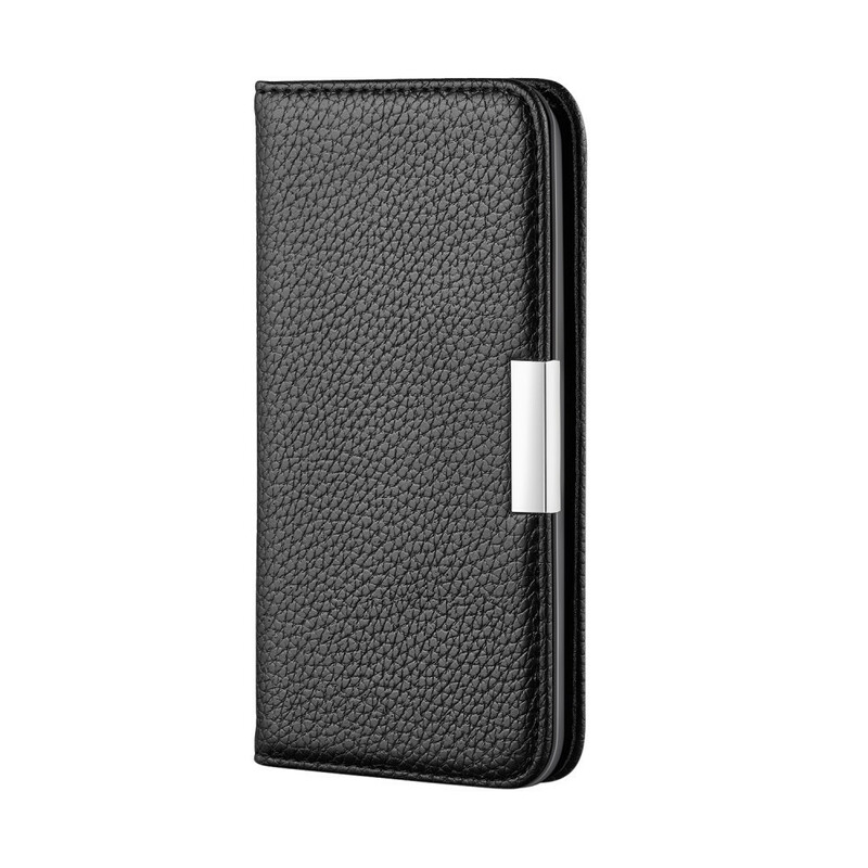 Flip Cover iPhone 13 Pro Simili Cuir Litchi Ultra Chic