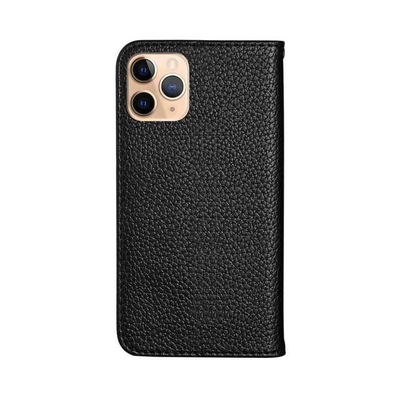 Flip Cover iPhone 13 Pro Simili Cuir Litchi Ultra Chic