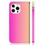 Housse iPhone 13 Pro Simili Cuir Couverture Miroir