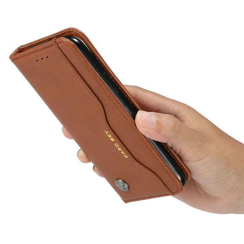 Flip Cover iPhone 13 Pro Simili Cuir Porte-Cartes