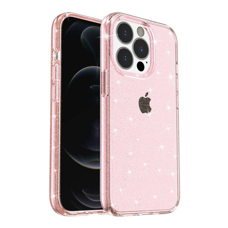 Coque iPhone 12 Pro Transparente Paillettes