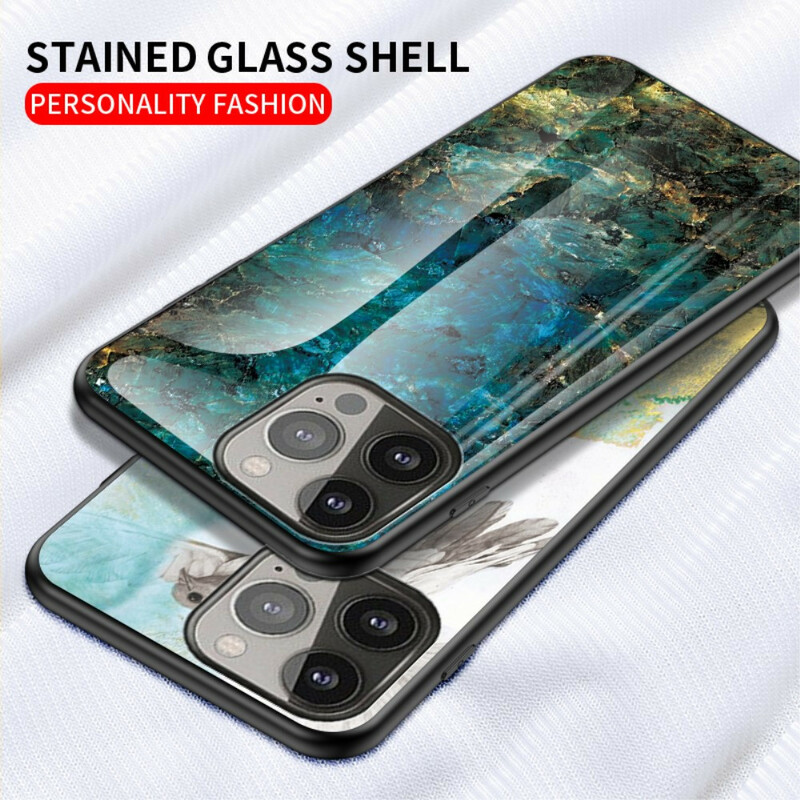 Coque iPhone 13 Pro Verre Trempé Marble Colors