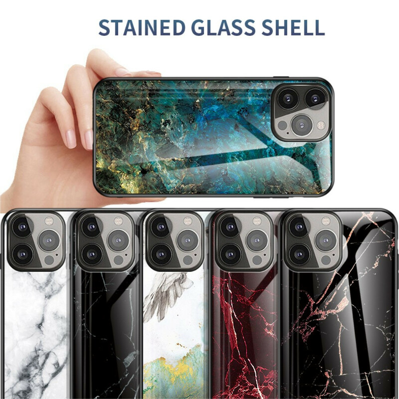 Coque iPhone 13 Pro Verre Trempé Marble Colors