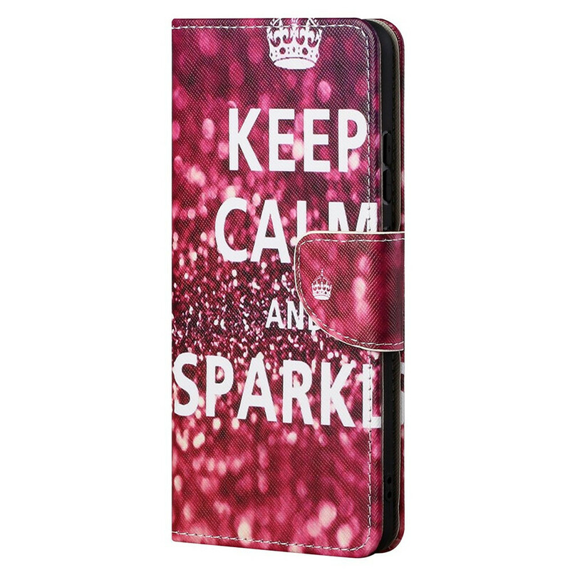 Housse iPhone 13 Pro Max Keep Calm and Sparkle