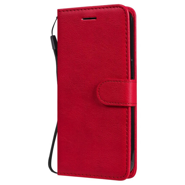 Housse iPhone 13 Pro Solid Color Serie à Lanière