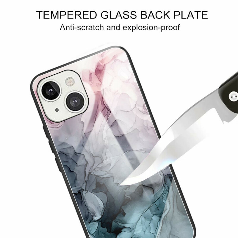 Coque iPhone 13 Verre Trempé Marble