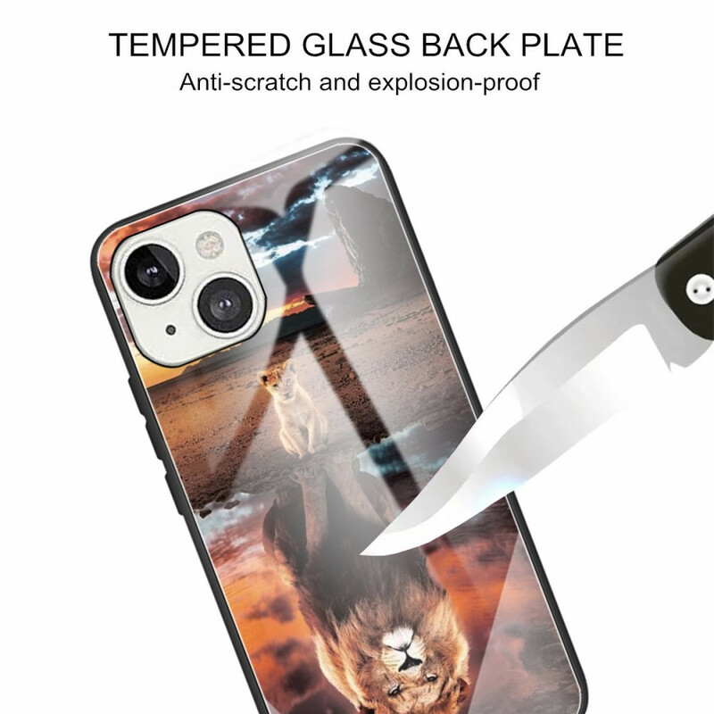 Coque iPhone 13 Verre Trempé Rêve de Lionceau