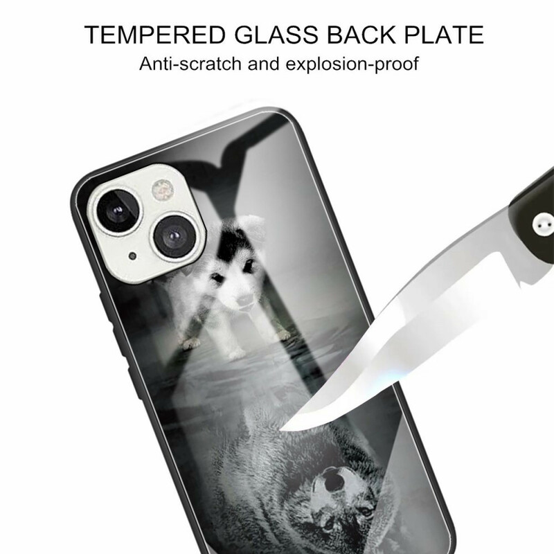 Coque iPhone 13 Verre Trempé Rêve de Chiot