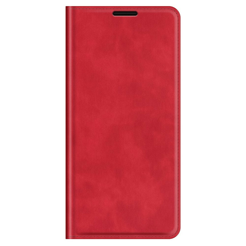 Flip Cover iPhone 13 Pro Max Effet Cuir Douceur Soie