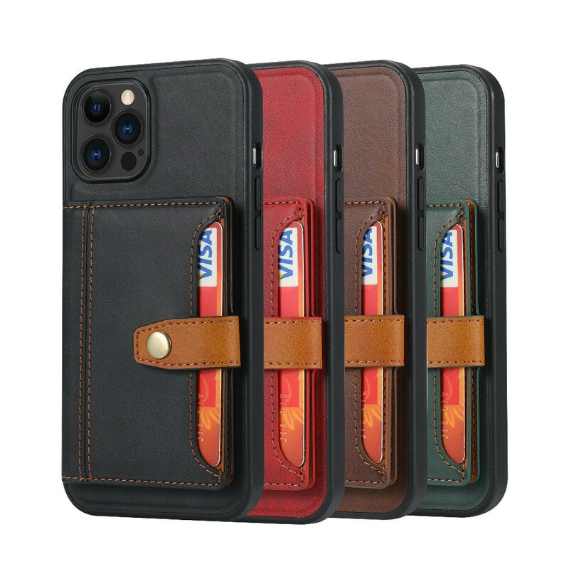 Coque iPhone 13 Pro Max Porte Cartes Support Sangle