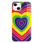 Coque iPhone 13 Coeur Psychédélique