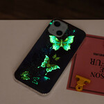 Coque iPhone 13 Série Papillons Fluorescente