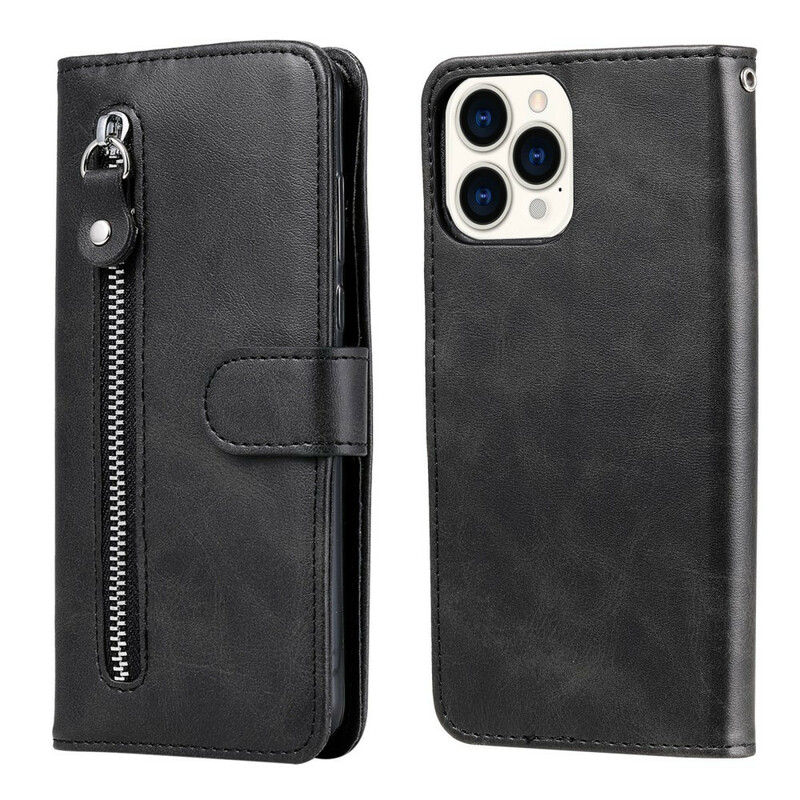 Housse iPhone 13 Pro Max Vintage Porte-Monnaie