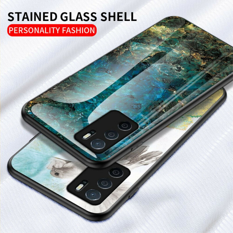 Coque Oppo A16 / A16s Verre Trempé Marble Colors