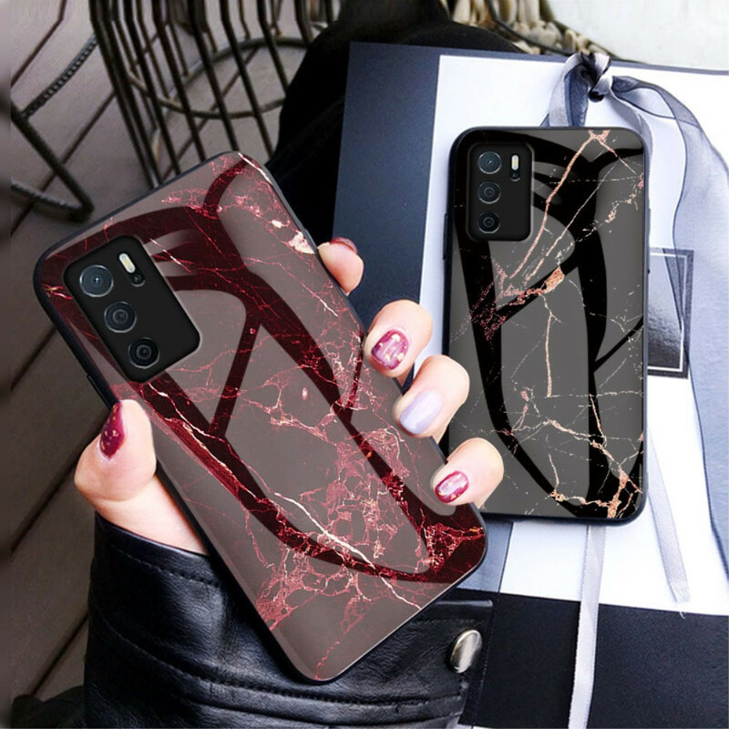 Coque Oppo A16 / A16s Verre Trempé Marble Colors