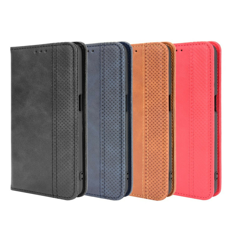 Flip Cover Oppo A16 / A16s Effet Cuir Vintage Stylisé