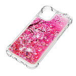 Coque iPhone 13 Arbre Paillettes