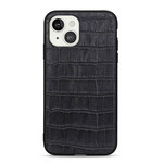 Coque iPhone 13 Véritable Cuir Texture Crocodile