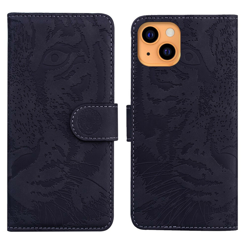 Housse iPhone 13 Empreinte Face de Tigre