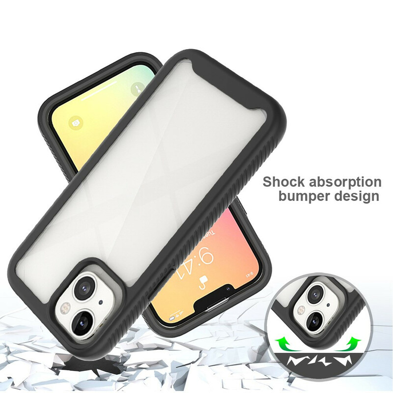 Coque iPhone 13 Conception Hybride Rebords Silicone