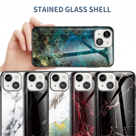 Coque iPhone 13 Verre Trempé Marble Colors