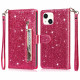 Housse iPhone 13 Porte-Monnaie Paillettes