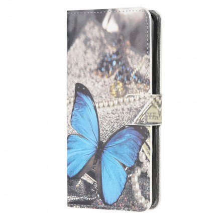 Housse Motorola Edge 20 Lite Papillon Bleu