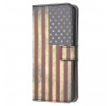 Housse Motorola Edge 20 Lite Drapeau Américain