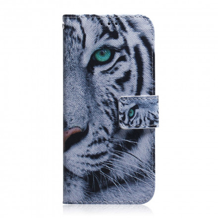 Housse Motorola Edge 20 Lite Play Face de Tigre