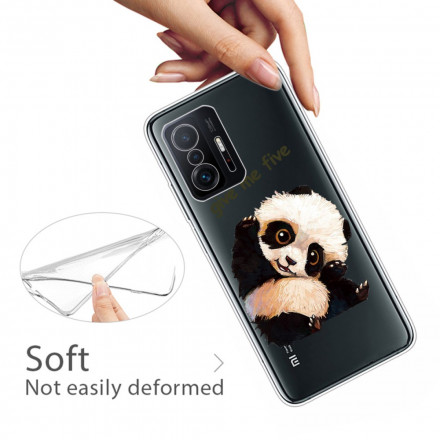 Coque Xaiomi 11T Transparente Panda Give Me Five