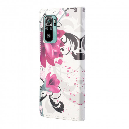 Housse Xiaomi Redmi 10 Tropical Flowers