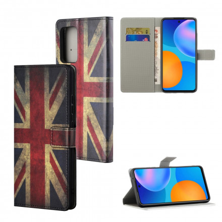 Housse Xiaomi Redmi 10 Drapeau Angleterre à Lanière