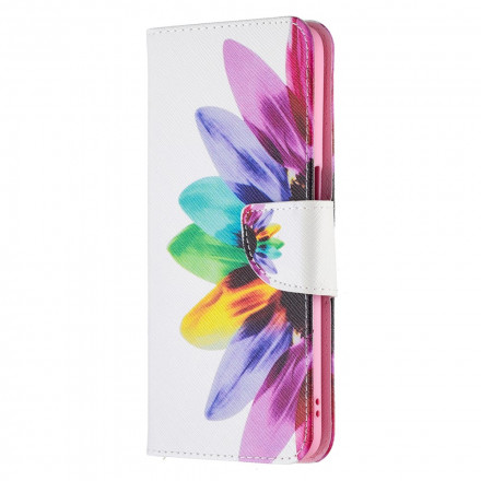 Housse Oppo A54 5G / A74 5G Fleur Aquarelle