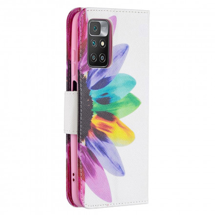 Housse Xiaomi Redmi 10 Fleur Aquarelle