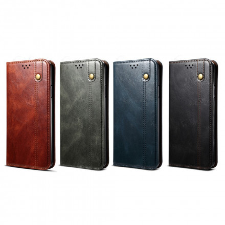 Flip Cover Xiaomi Redmi 10 Simili Cuir Ciré