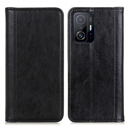 Flip Cover Xiaomi 11T / 11T Pro Cuir Litchi Fendu Élégance