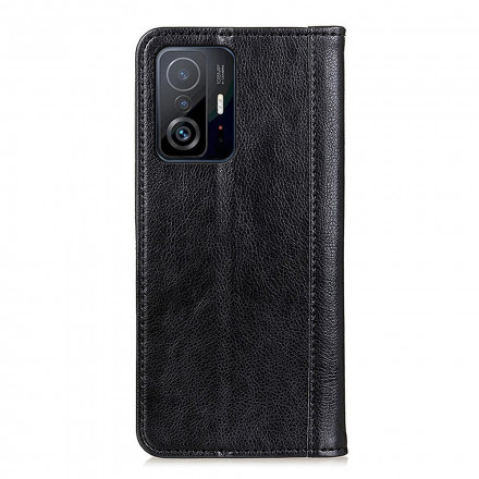 Flip Cover Xiaomi 11T / 11T Pro Cuir Litchi Fendu Élégance