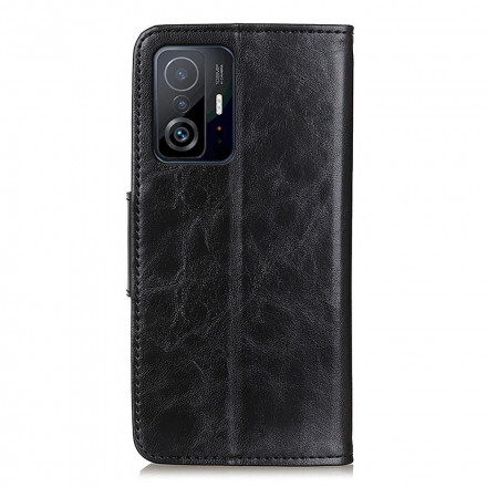 Housse Xiaomi 11T / 11T Pro Cuir Fendu Fermoir Réversible