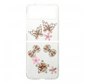 Coque Samsung Galaxy Z Flip 3 5G Breloques Papillons