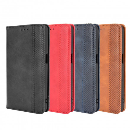 Flip Cover Realme 8 5G Effet Cuir Vintage Stylisé