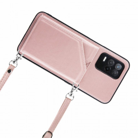 Coque Realme 8 5G Bandoulière Porte-cartes