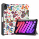 Smart Case iPad Mini 6 (2021) Porte-Stylet Fleurs Vintages