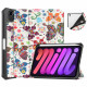 Smart Case iPad Mini 6 (2021) Porte-Stylet Fleurs Vintages