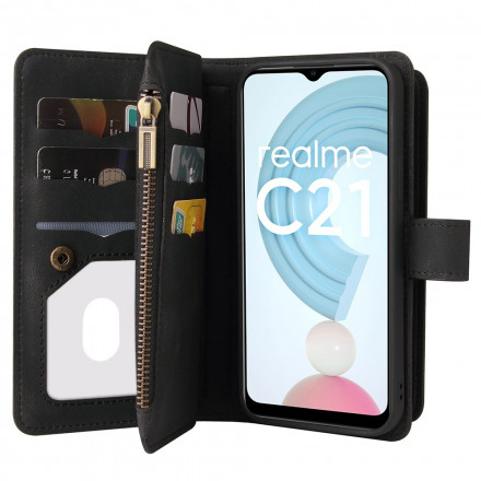 Housse Realme C21 Multi-fonctions 10 Porte-Cartes