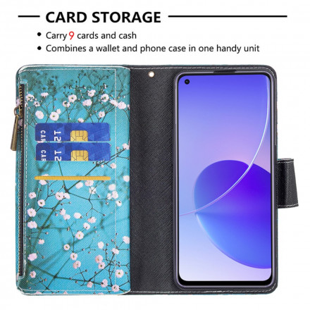 Housse Oppo Reno 6 5G Poche Zippée Arbre