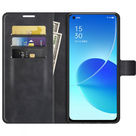 Housse Oppo Reno 6 5G Effet Cuir Slim Extrême