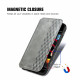 Flip Cover Motorola Edge 20 Lite Simili Cuir Texture Diamant