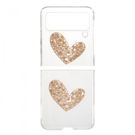 Coque Samsung Galaxy Z Flip 3 5G Pierres Précieuses Coeur